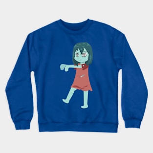 Halloween Girl Zombie anime style Crewneck Sweatshirt